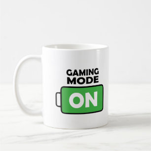 Caneca De Café Bateria de cheio - Gamer Mode ON Coffee Cup