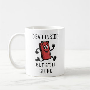 Caneca De Café Bateria Engraçada em Funcionamento