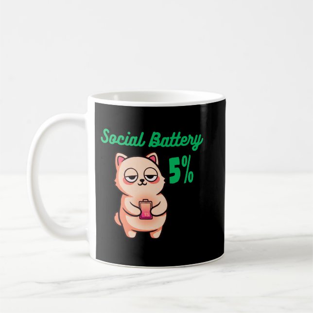 Caneca de Café Bateria Social 5% para Manhãs Silen (Esquerda)