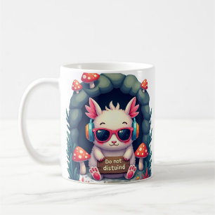 Caneca De Café Bateria Social de Introvertido Vazia Headphone de