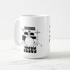 Caneca De Café Baterista De culto Da Equipe Mug Para Jesus