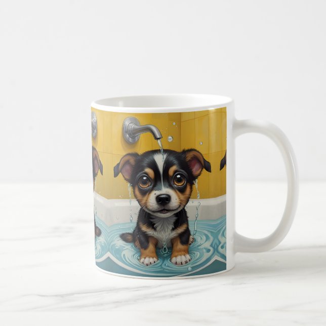 Caneca De Café Bath-time Buddies animais em um banho (Direita)