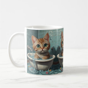 Caneca De Café Bath-time Buddies animais em um banho