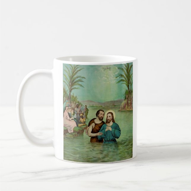 Caneca De Café Batismo de Jesus Cristo (Esquerda)