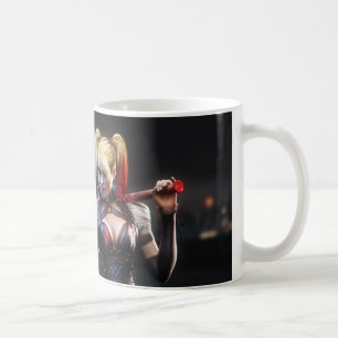 Caneca De Café Batman Arkham Knight   Harley Quinn com Bat