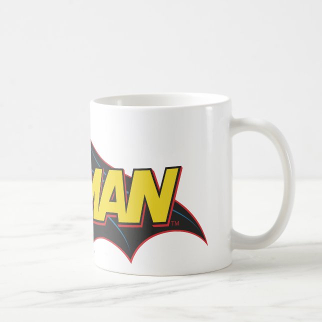 Caneca De Café Batman | Logotipo antigo da escola (Direita)