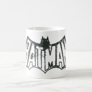 Caneca De Café Batman   Logotipo do símbolo Vintage