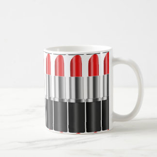Caneca De Café Batom vermelho