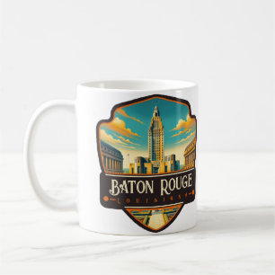 Caneca De Café Baton Rouge, Louisiana Vintage