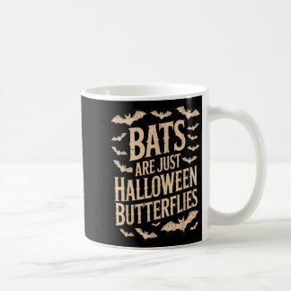 Caneca De Café Bats Are Just Butterflies Spooky Season Funny Hall