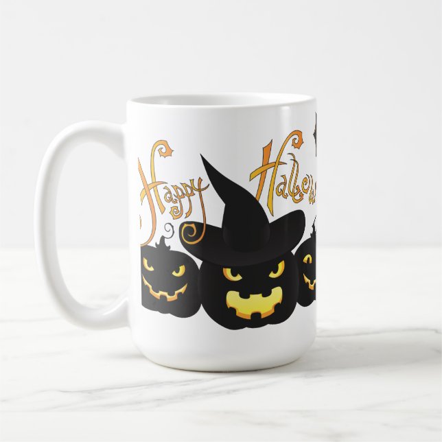 Caneca De Café Bats Halloween (Esquerda)