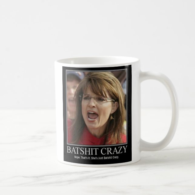 Caneca De Café batshit louco (Direita)