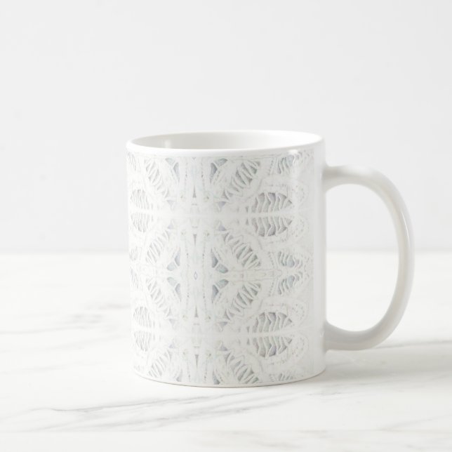 Caneca De Café BATTENBURG LACE White Mug (Direita)
