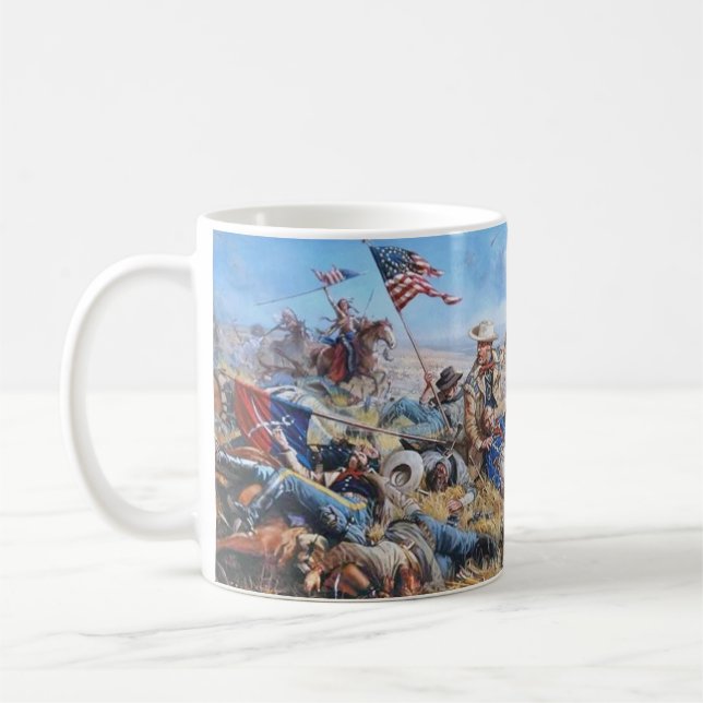 Caneca De Café Battle of Little Bighorn Indian Wars  (Esquerda)