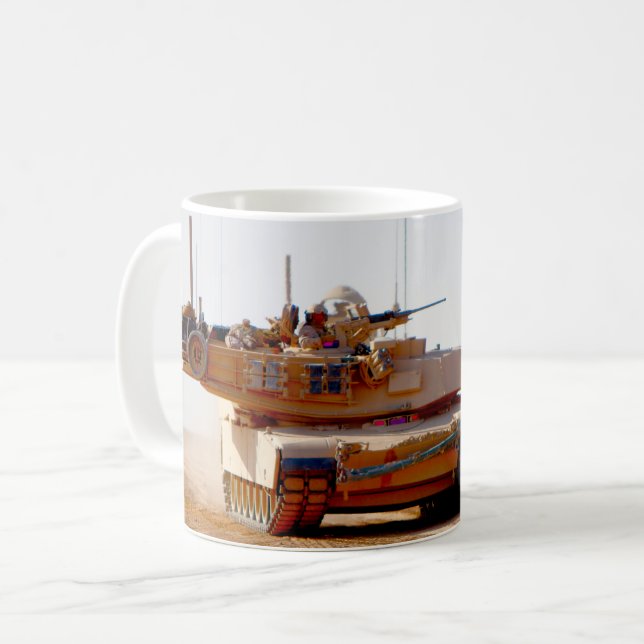 Caneca De Café BATTLE TANK - Abrams M1 (Frente Esquerda)