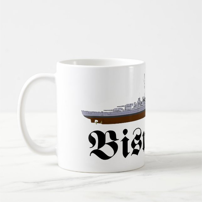 Caneca De Café Battleship Bismarck (Esquerda)