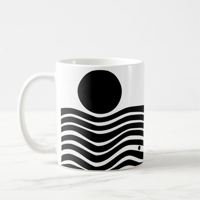 Caneca De Café Bauhaus Abstrato (Esquerda)