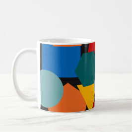 Caneca De Café Bauhaus Shapes