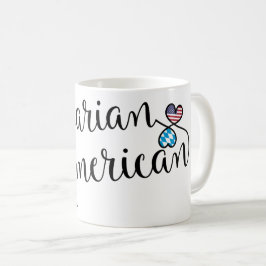 Caneca De Café Bávaro Americano Entwined Hearts Mug