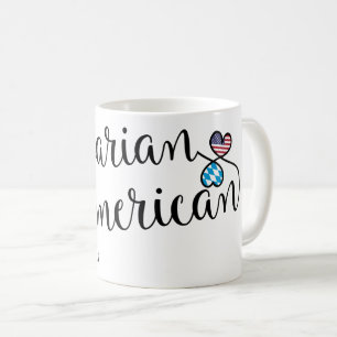 Caneca De Café Bávaro Americano Entwined Hearts Mug