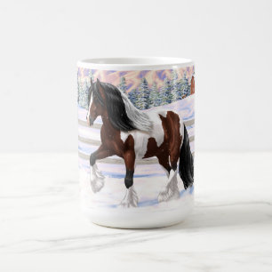 Caneca De Café Bay Pinto Brown Skewbald Gypsy Vanner Tinker Horse