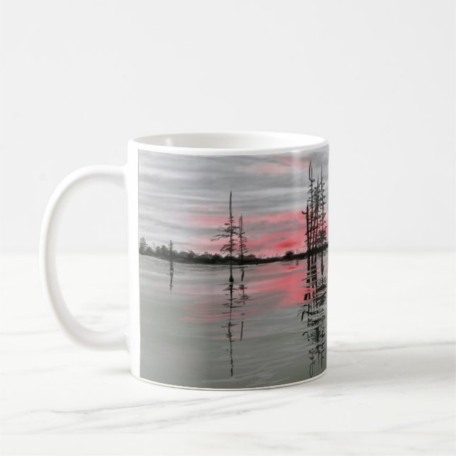 Caneca De Café Bayou Sunset com Fortalecimento Verso JW (Esquerda)
