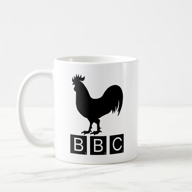 Caneca De Café BBC - Grande Cockerel Preto (Esquerda)