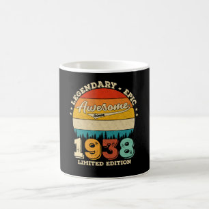 Caneca De Café Bday de 87 anos 1938 Incrível 87º presente de aniv