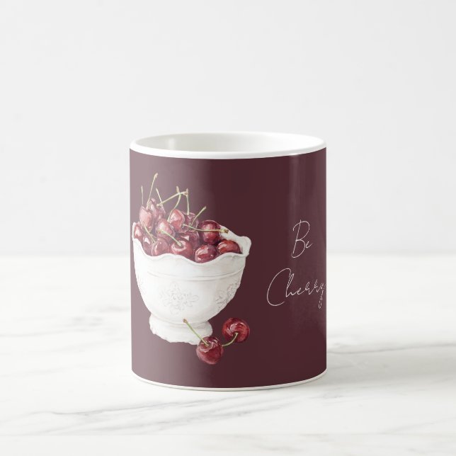 Caneca De Café Be Cherry Bowl of Fruit (Centro)