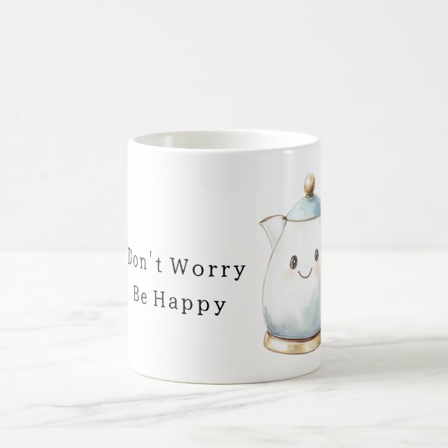 Caneca De Café Be Happy Teapot (Centro)