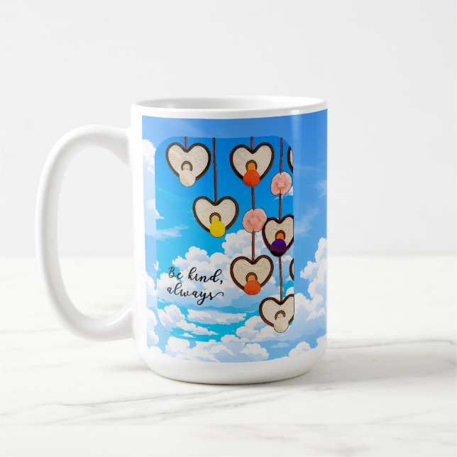 Caneca De Café Be Kind Always Heart Mug (Esquerda)