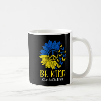 Caneca De Café Be Kind Sunflower Peace Love Ukraine Stand With Uk