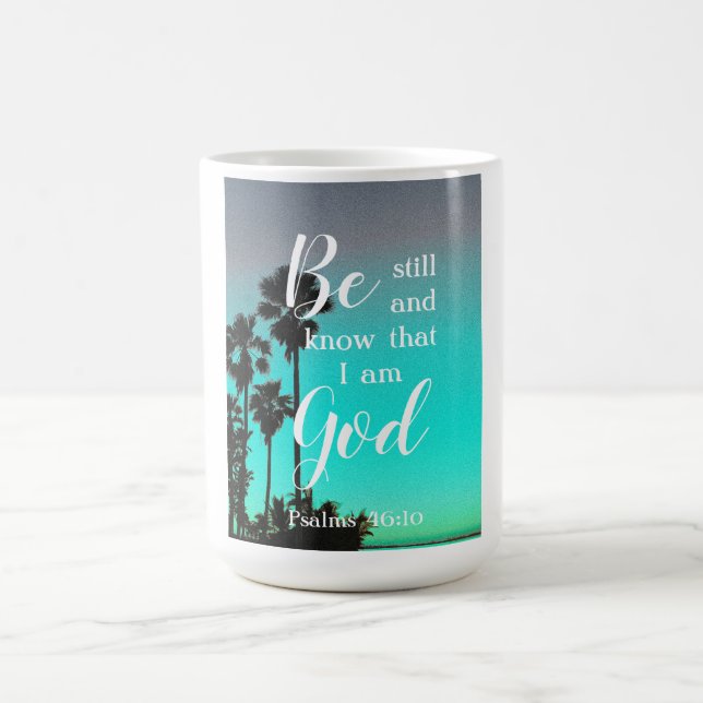 Caneca De Café Be Still And Know | Modern Florida Christian Gift (Centro)