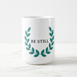 Caneca De Café Be Still Minimalist Christian Inspirational Mug