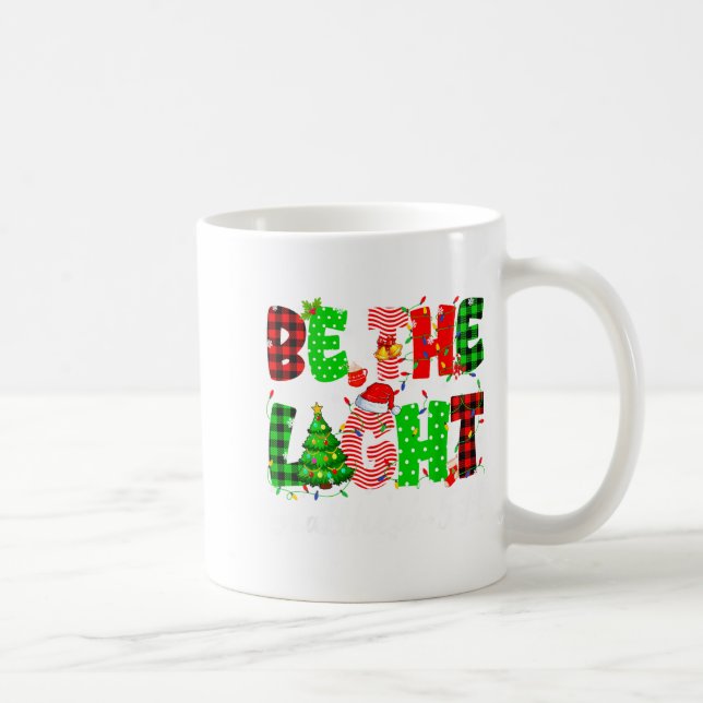Caneca De Café Be The Light Christian Christmas Pjs Xmas Men Wome (Direita)