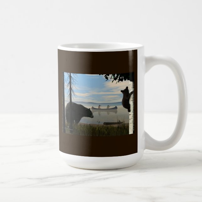 Caneca De Café Beach Bears (Direita)
