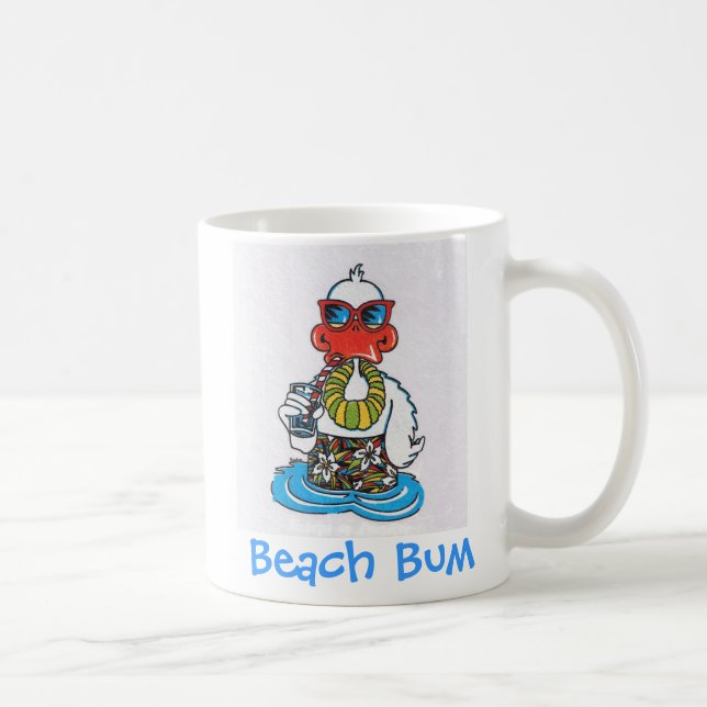 Caneca De Café Beach Bum Duck (Direita)