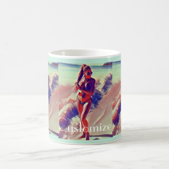 Caneca De Café Beach Girl Thunder_Cove (Centro)