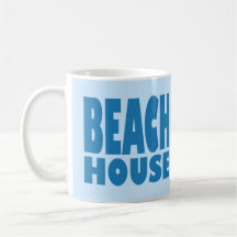 Beach House Coastal Vibe Coffee Mug Modern
