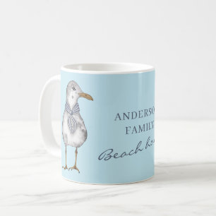 Caneca De Café Beach House Personalizado