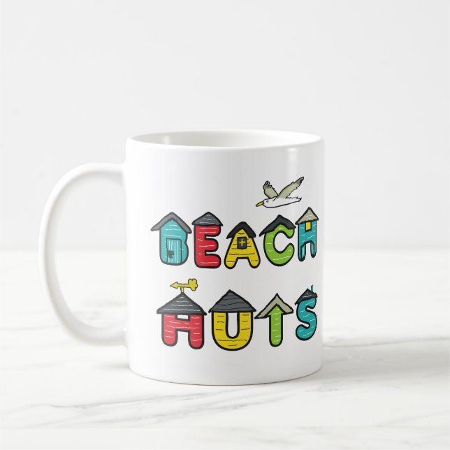 Caneca De Café Beach Huts (Esquerda)