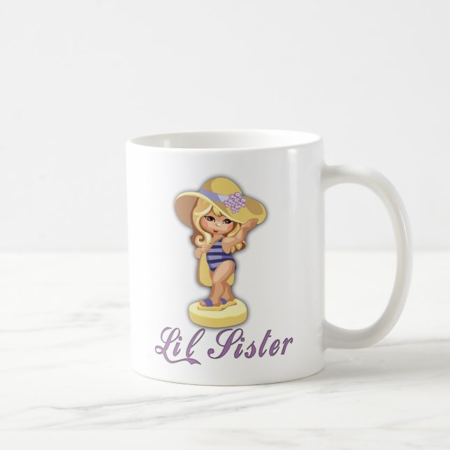 Caneca De Café Beach Little Sister (Direita)