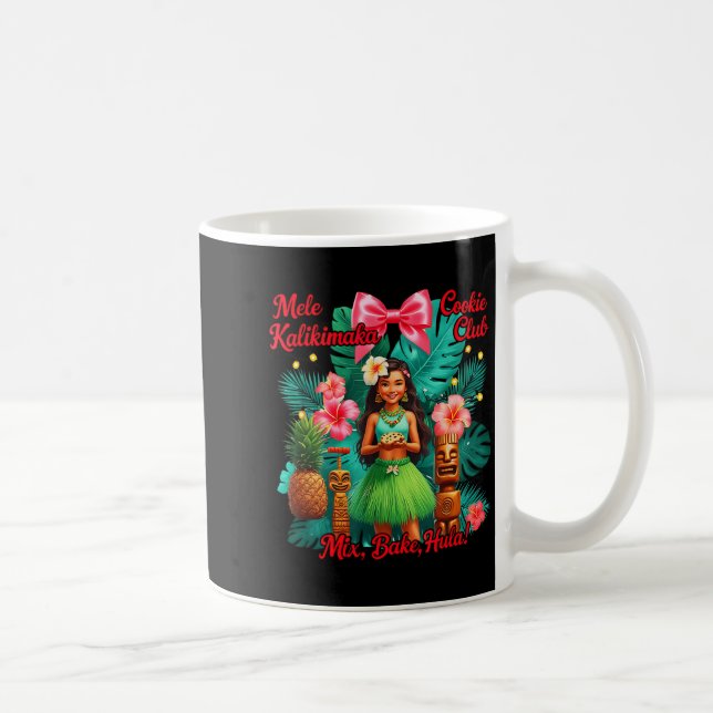 Caneca De Café Beach Mele Kalikimaka Hawaiian Tail Party Santa Tu (Direita)