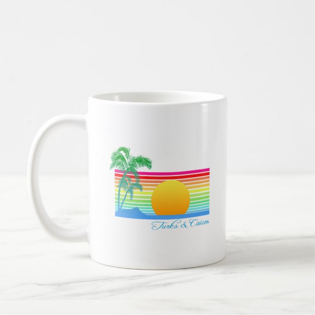Caneca De Café Beach Sunset Turks Caicos (Esquerda)