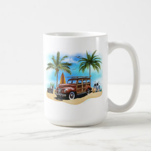 Caneca De Café Beach Woody Wagon Mug