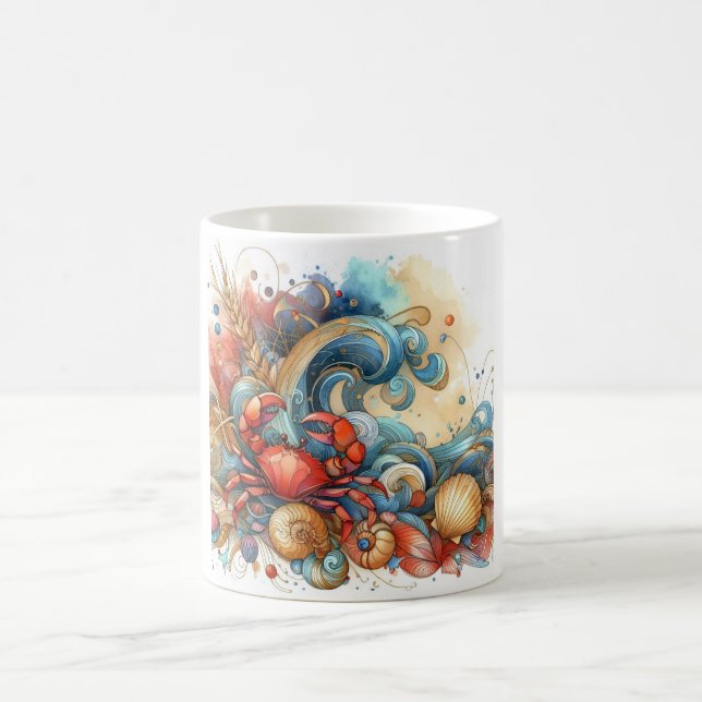 Caneca De Café Beachy Crab Coffee Cup (Centro)