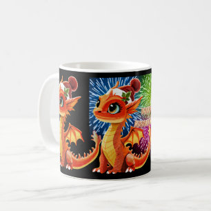 Caneca De Café Bead Dragon para Feliz Natal