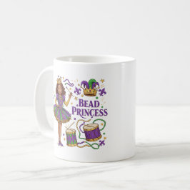 Caneca De Café Bead Princess - Mardi Gras