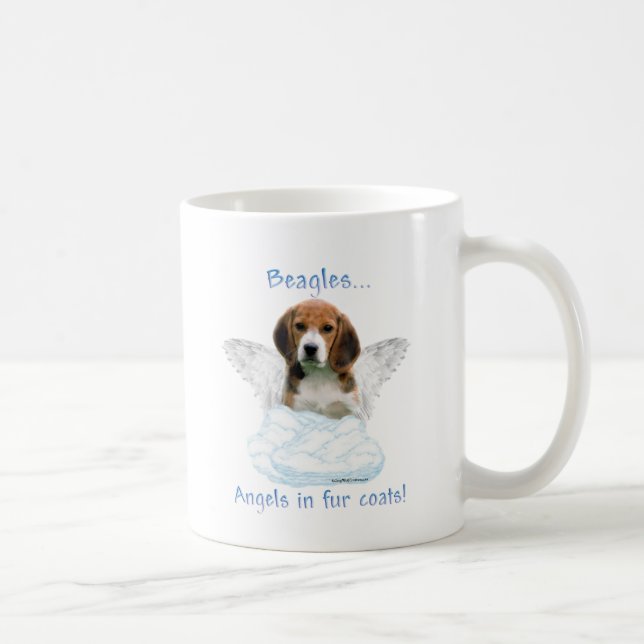 Caneca De Café Beagle Angel (Direita)