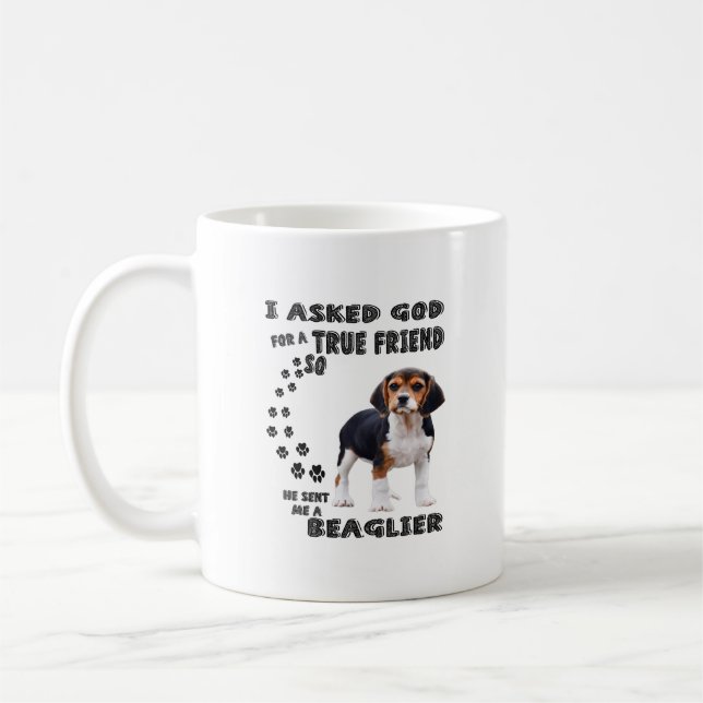 Caneca De Café Beagle Dog Lovers/ Beagle Funny (Esquerda)
